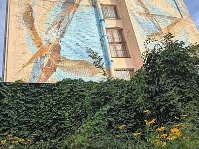 "Лебеді" стали другим муралом художника, який працює під псевдонімом Taras Arm, у Києві.