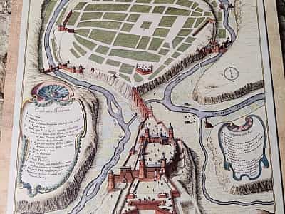Карта Кам'янець-Подільської фортеці. 