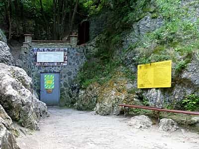 Вхід до Кришталевої печери в Тернопільській області