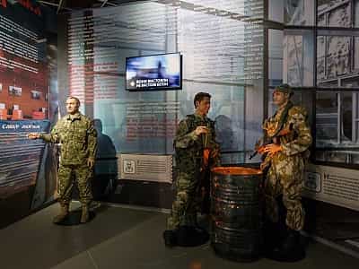 Експозиція присвячена АТО в музеї "Становлення української нації" в Києві